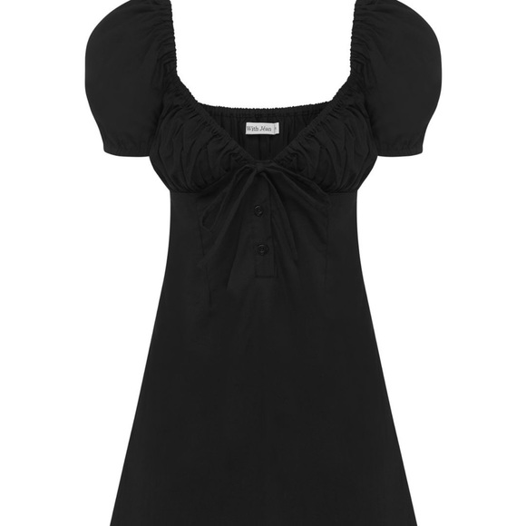 With Jean Black Dress Audrey Dress - Picture 5 of 5